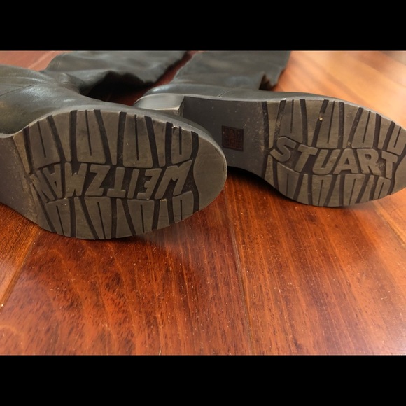 Stuart Weitzman Midland Thigh High Boots in Black Lush Napa Leather - Picture 3 of 8